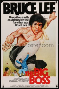 3t0178 FISTS OF FURY Hong Kong R1980s Bruce Lee, cool kung fu action artwork, The Big Boss!