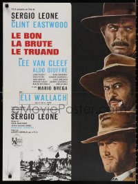 3t0149 GOOD, THE BAD & THE UGLY French 23x31 R1970s Clint Eastwood, Lee Van Cleef, Sergio Leone!