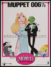 3t0154 MUPPETS GO HOLLYWOOD French 23x31 1980 Jim Henson, completely different James Bond parody!