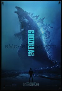3t0866 GODZILLA: KING OF THE MONSTERS teaser DS 1sh 2019 great full-length image of the creature!