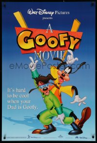 3t0872 GOOFY MOVIE DS 1sh 1995 Walt Disney, it's hard to be cool when your dad is Goofy, blue style!