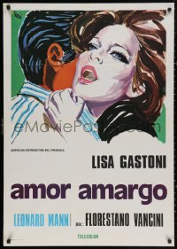3t0106 BITTER LOVE Italian 1sh 1974 Amore Amaro, art of Lisa Gastoni by Ercole Brini!
