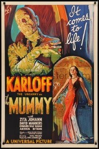 3t0395 MUMMY S2 poster 1997 $450,000 image at a fraction of the price, great art of Boris Karloff!