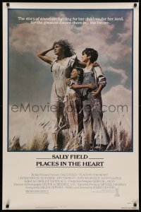 3t1026 PLACES IN THE HEART 1sh 1984 single mother Sally Field fights for her children & her land!