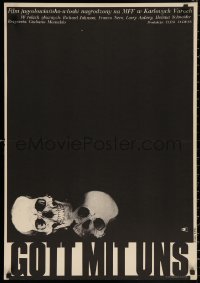 3t0232 FIFTH DAY OF PEACE Polish 23x33 1971 Giuliano Montaldo's Dio e con noi, art of skulls by Erol!