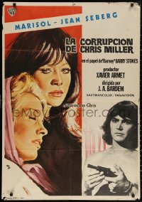 3t0316 CORRUPTION OF CHRIS MILLER Spanish 1975 Juan Antonio Bardem directed, Jean Seberg, different!