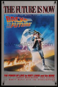 3t0657 BACK TO THE FUTURE 23x35 music poster 1985 art of Michael J. Fox & Delorean by Drew Struzan!