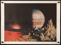3t0559 FUTURE LIFE Eruption on Io 18x24 art print 1970s sci-fi artwork by David Hardy!