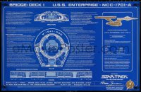 3t0486 STAR TREK VI 23x35 special poster 1991 Starship Enterprise NCC-1701-A, Collector's Edition!