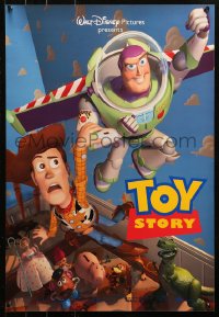 3t0488 TOY STORY 19x27 special poster 1995 Disney & Pixar cartoon, images of Buzz, Woody & cast!