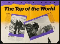 3t0491 VIEW FROM THE TOP OF THE WORLD 17x22 special poster 1982 climbing Annapurna, Free Climb!
