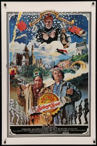 3t1132 STRANGE BREW int'l 1sh 1983 art of hosers Rick Moranis & Dave Thomas with beer by John Solie!