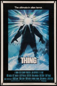 3t1153 THING 1sh 1982 John Carpenter classic sci-fi horror, Drew Struzan, regular credit design!