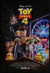 3t1166 TOY STORY 4 advance DS 1sh 2019 Walt Disney, Pixar, Woody, Buzz Lightyear and cast!