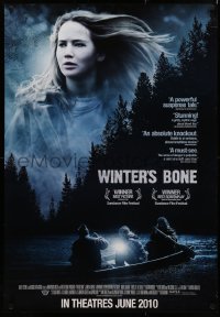 3t1182 WINTER'S BONE advance 1sh 2010 Lawrence, Missouri Ozarks poverty meth mystery thriller!