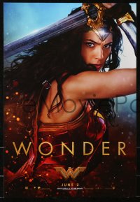 3t0715 WONDER WOMAN group of 3 mini posters 2017 sexiest Gal Gadot in title role & as Diana Prince!