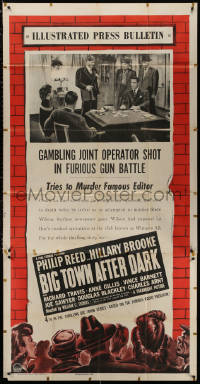 3w0354 BIG TOWN AFTER DARK style A 3sh 1948 big shot gambler killed as police crash hide-out!