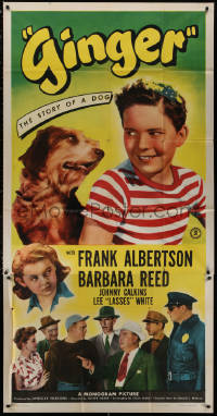 3w0393 GINGER 3sh 1946 Frank Albertson & Barbara Reed in the story of a dog!
