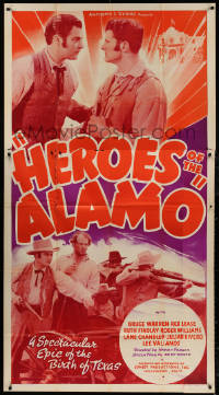 3w0407 HEROES OF THE ALAMO 3sh 1937 War of Independence, a spectacular epic of the birth of Texas!