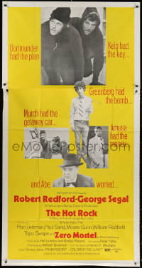 3w0408 HOT ROCK 3sh 1972 Robert Redford, George Segal, Peter Yates classic, different image!