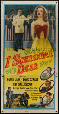 3w0412 I SURRENDER DEAR 3sh 1948 pretty Gloria Jean, David Street, introducing The Disc Jockeys!