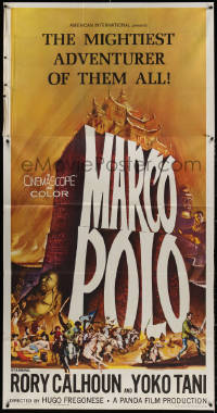 3w0436 MARCO POLO 3sh 1962 Rory Calhoun as the mightiest adventurer of them all, cool art!