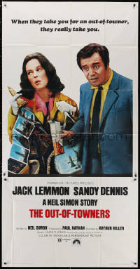 3w0458 OUT-OF-TOWNERS 3sh 1970 Jack Lemmon & Sandy Dennis visit New York, written by Neil Simon!