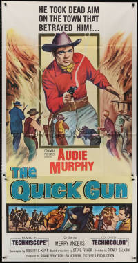 3w0467 QUICK GUN 3sh 1964 cowboy Audie Murphy took dead aim on the town that betrayed him!