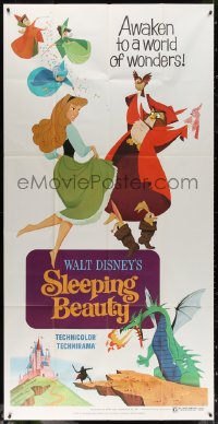 3w0481 SLEEPING BEAUTY 3sh R1970 Walt Disney cartoon fantasy classic, awaken to a world of wonders!