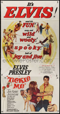 3w0499 TICKLE ME 3sh 1965 Elvis Presley is fun, way out wild & wooly, spooky & full of joy and jive!