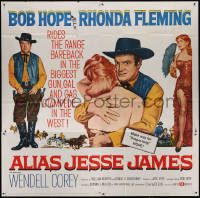 3w0129 ALIAS JESSE JAMES 6sh 1959 full-length wacky outlaw Bob Hope & sexy Rhonda Fleming!
