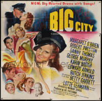 3w0137 BIG CITY 6sh 1948 Margaret O'Brien, Betty Garrett, Danny Thomas, New York City!