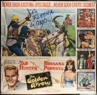 3w0159 GOLDEN ARROW 6sh 1963 Tab Hunter, sexy Rossana Podesta, amazing magic & high adventure!