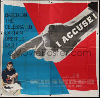 3w0168 I ACCUSE 6sh 1957 director Jose Ferrer stars as Captain Dreyfus, huge pointing finger image!