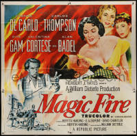 3w0175 MAGIC FIRE 6sh 1955 William Dieterle, art of Yvonne De Carlo & Alan Badel as Richard Wagner!
