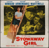 3w0177 MANUELA 6sh 1957 Trevor Howard, Pedro Armendariz, Elsa Martinelli is the Stowaway Girl!