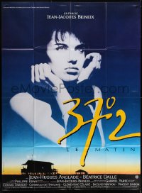 3w1217 BETTY BLUE French 1p 1986 Jean-Jacques Beineix, close up of pensive Beatrice Dalle in sky!