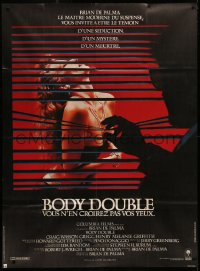 3w1226 BODY DOUBLE French 1p 1985 Brian De Palma, Melanie Griffith, voyeur watches sexy woman!