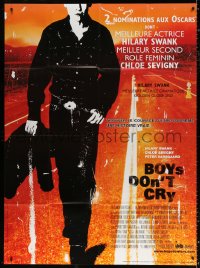 3w1231 BOYS DON'T CRY French 1p 2000 Hilary Swank, true story about finding courage to be yourself