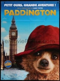 3w1376 PADDINGTON French 1p 2015 cute image of the animated bear by Big Ben, the adventure begins!