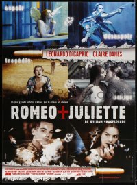 3w1392 ROMEO & JULIET French 1p 1997 Leonardo DiCaprio, Claire Danes, modern Shakespeare remake!