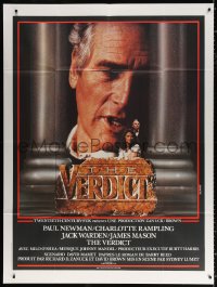 3w1428 VERDICT French 1p 1982 different image of lawyer Paul Newman, written by David Mamet!