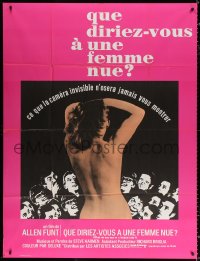 3w1437 WHAT DO YOU SAY TO A NAKED LADY French 1p 1970 Allen Funt's first Candid Camera feature film!