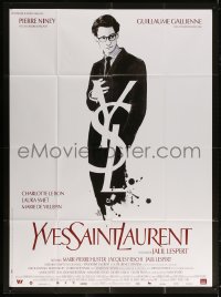 3w1448 YVES SAINT LAURENT French 1p 2014 cool image of Pierre Niney in the title role!