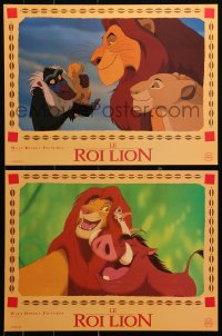 3w1181 LION KING 11 French LCs 1994 classic Disney cartoon set in Africa, great images!