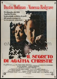 3w0226 AGATHA Italian 1p 1979 jigsaw puzzle art of Dustin Hoffman & Vanessa Redgrave as Christie!