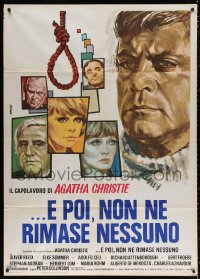 3w1000 AND THEN THERE WERE NONE Italian 1p 1975 Oliver Reed, Elke Sommer, great art by Avelli!