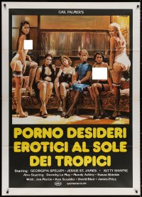 3w1003 BEST OF GAIL PALMER Italian 1p 1981 Ezio Tarantelli art of six sexy near-naked women!