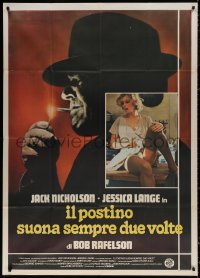 3w0303 POSTMAN ALWAYS RINGS TWICE Italian 1p 1981 Jack Nicholson & sexy Jessica Lange, different!