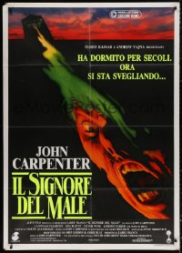 3w1101 PRINCE OF DARKNESS Italian 1p 1988 John Carpenter, it is evil and it is real, dayglo title!